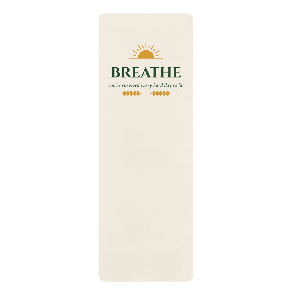 Breathe Inspirational Yoga Mat