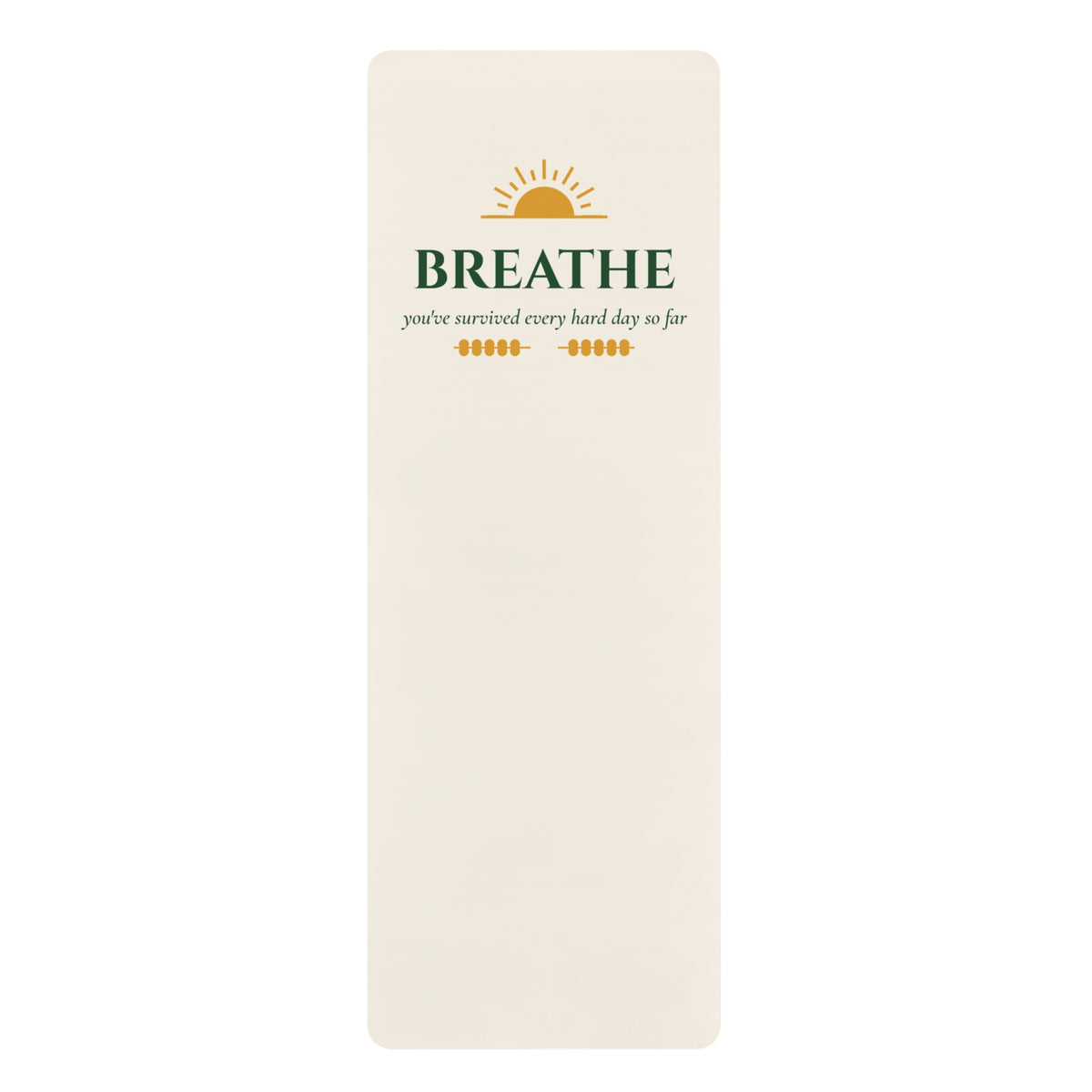 Breathe Inspirational Yoga Mat