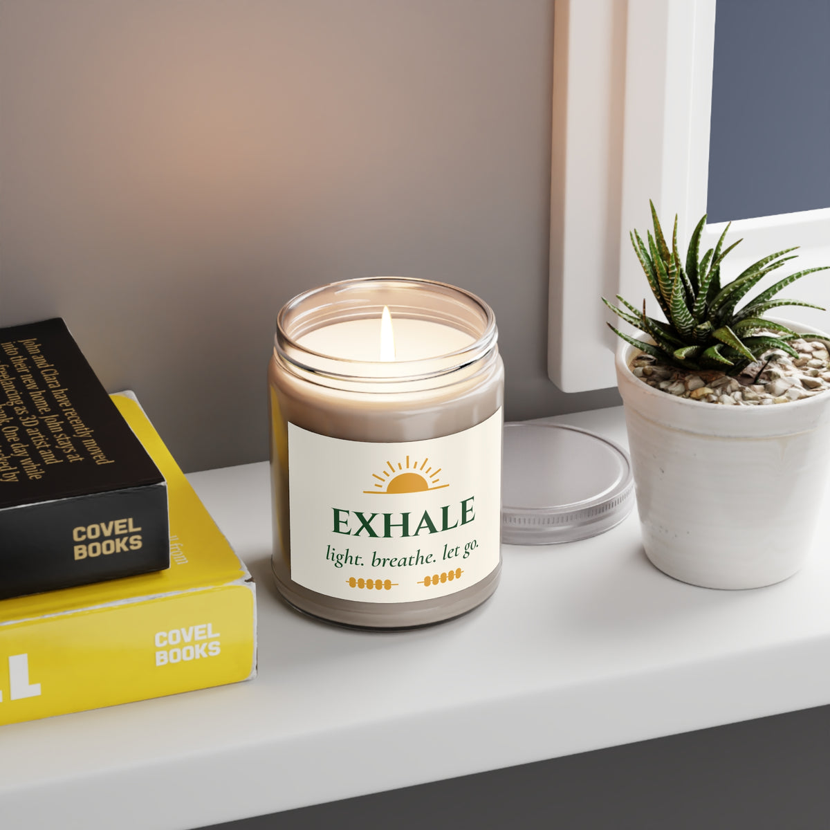 Exhale Soy Candle – Light, Breathe, Let Go Relaxation Candle