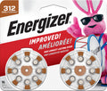Energizer Hearing Aid Batteries — Size 312, 16 Count