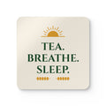 Tea Breathe Sleep Corkwood Coaster Set