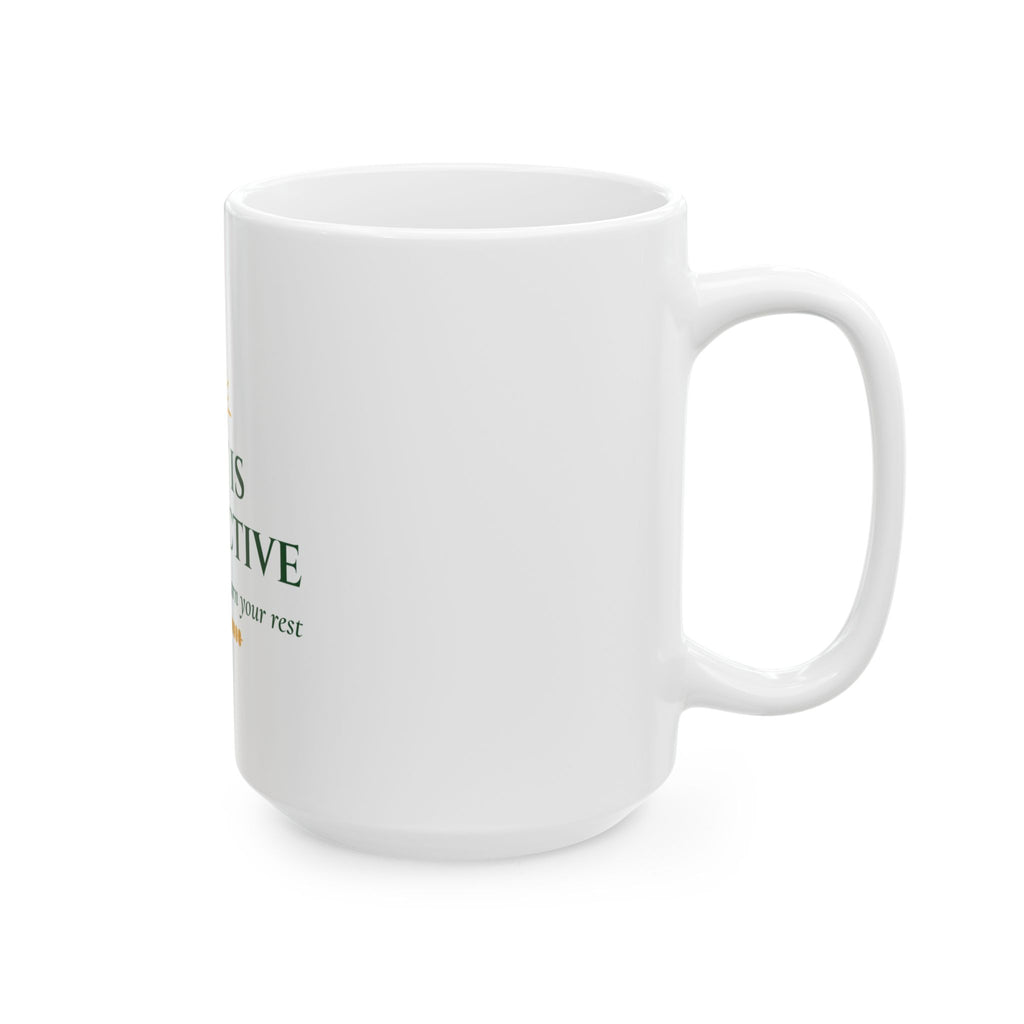 “Rest Is Productive” Motivational Ceramic Mug