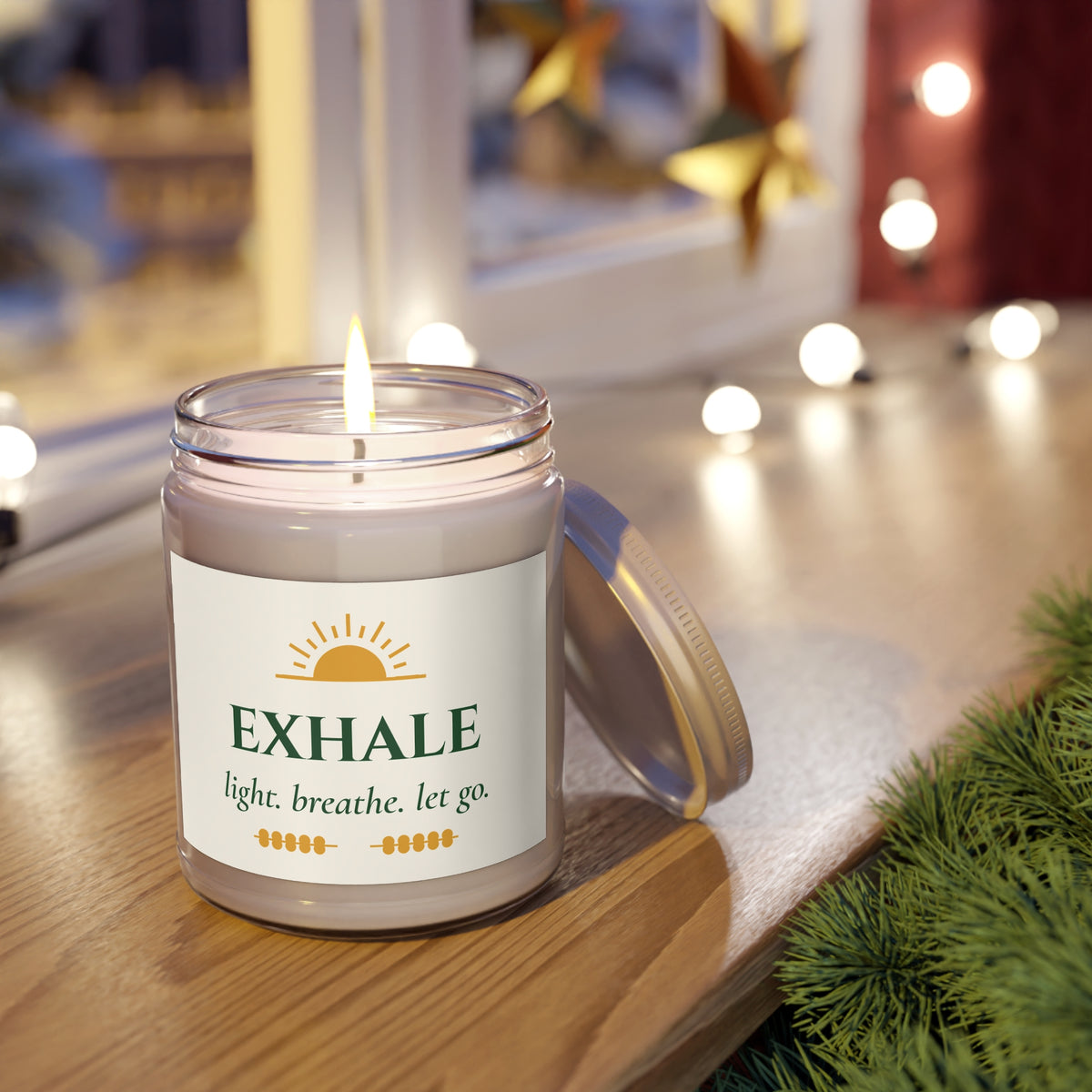 Exhale Soy Candle – Light, Breathe, Let Go Relaxation Candle