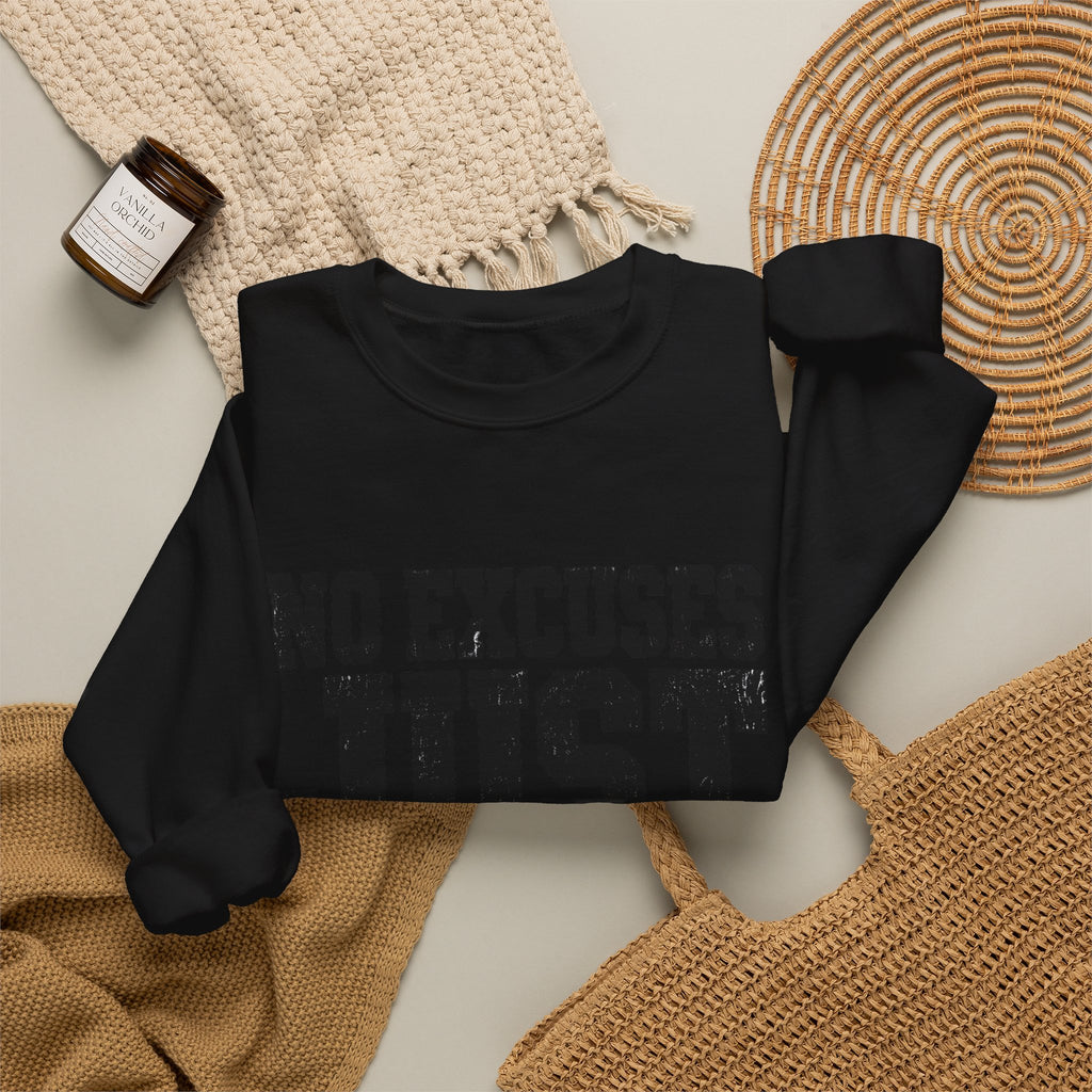No Excuses, Just Results — Crewneck Sweatshirt - Rise and Restore