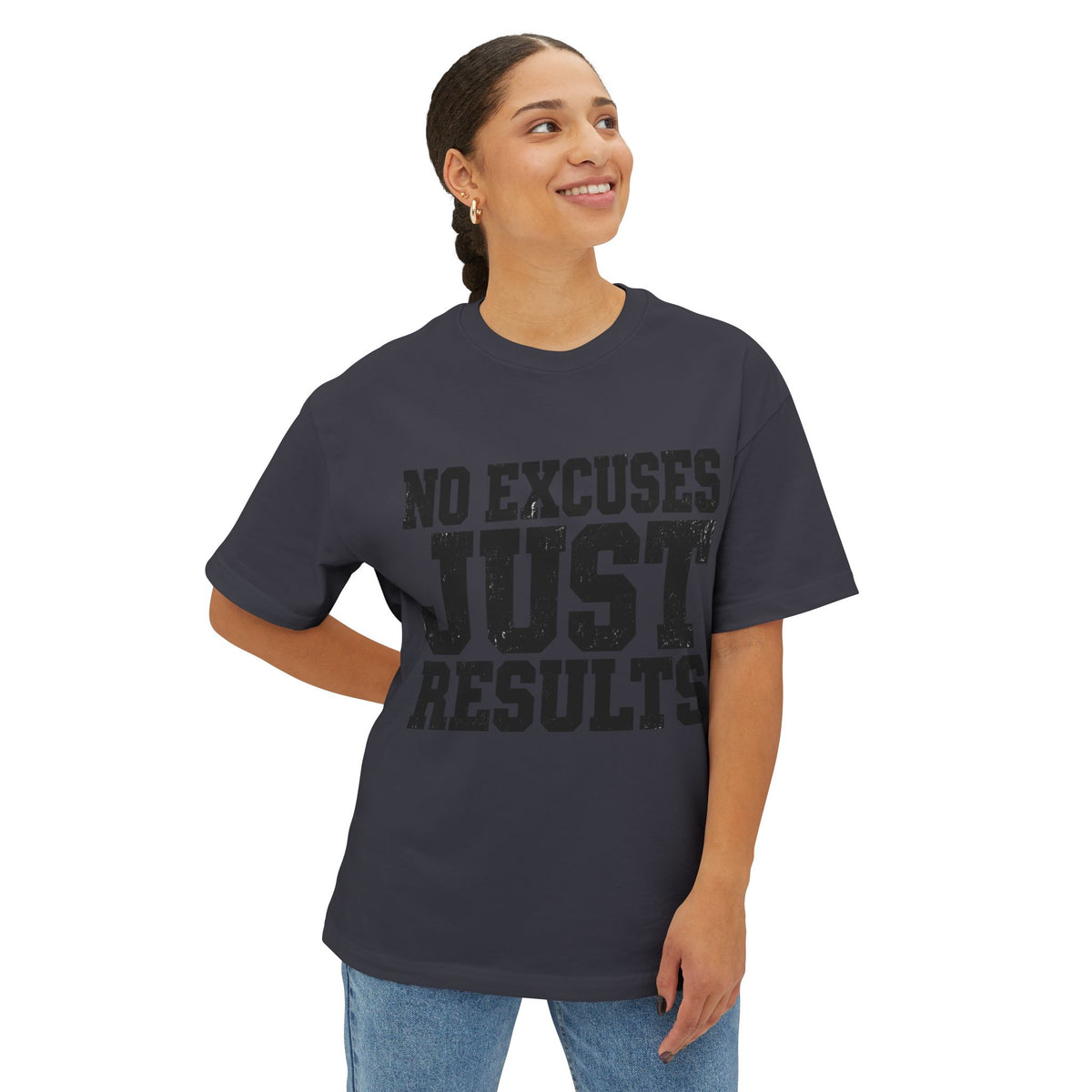 No Excuses, Just Results — Relaxed Fit T-Shirt - Rise and Restore