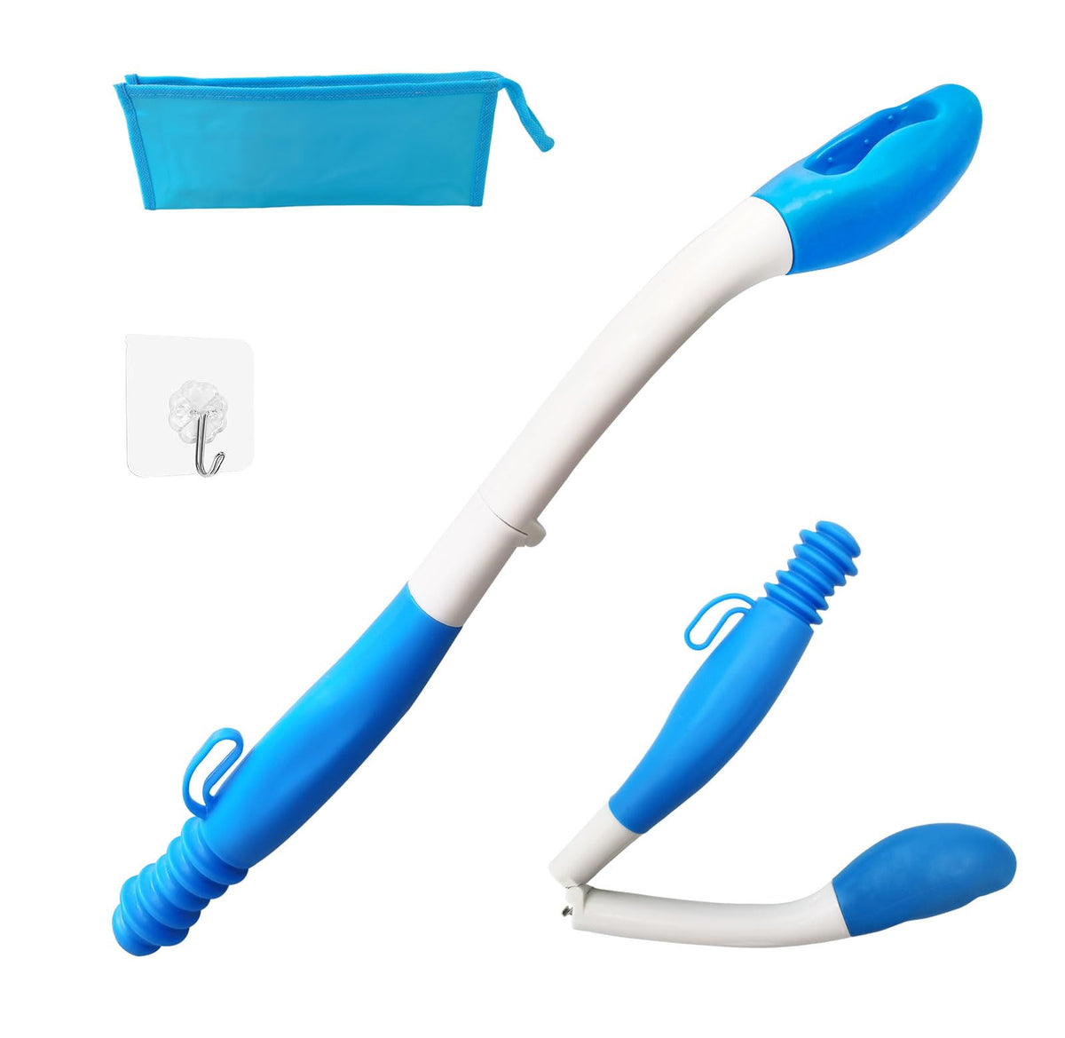 Foldable Long-Handle Personal Hygiene Aid
