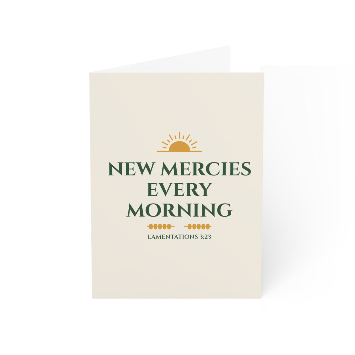 New Mercies Every Morning Greeting Card – Lamentations 3:23 Christian Encouragement