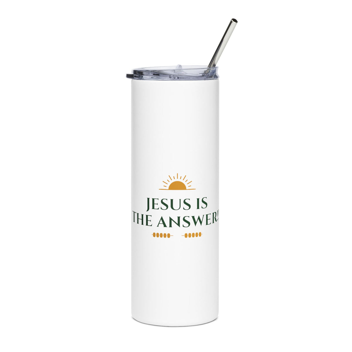 Jesus Is the Answer 20oz Stainless Steel Tumbler