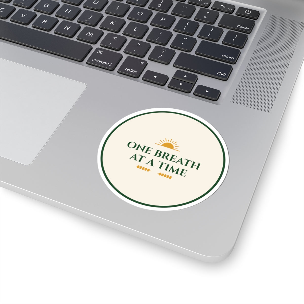 One Breath at a Time Inspirational Kiss-Cut Sticker