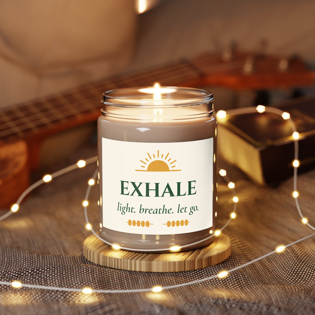 Exhale Soy Candle – Light, Breathe, Let Go Relaxation Candle