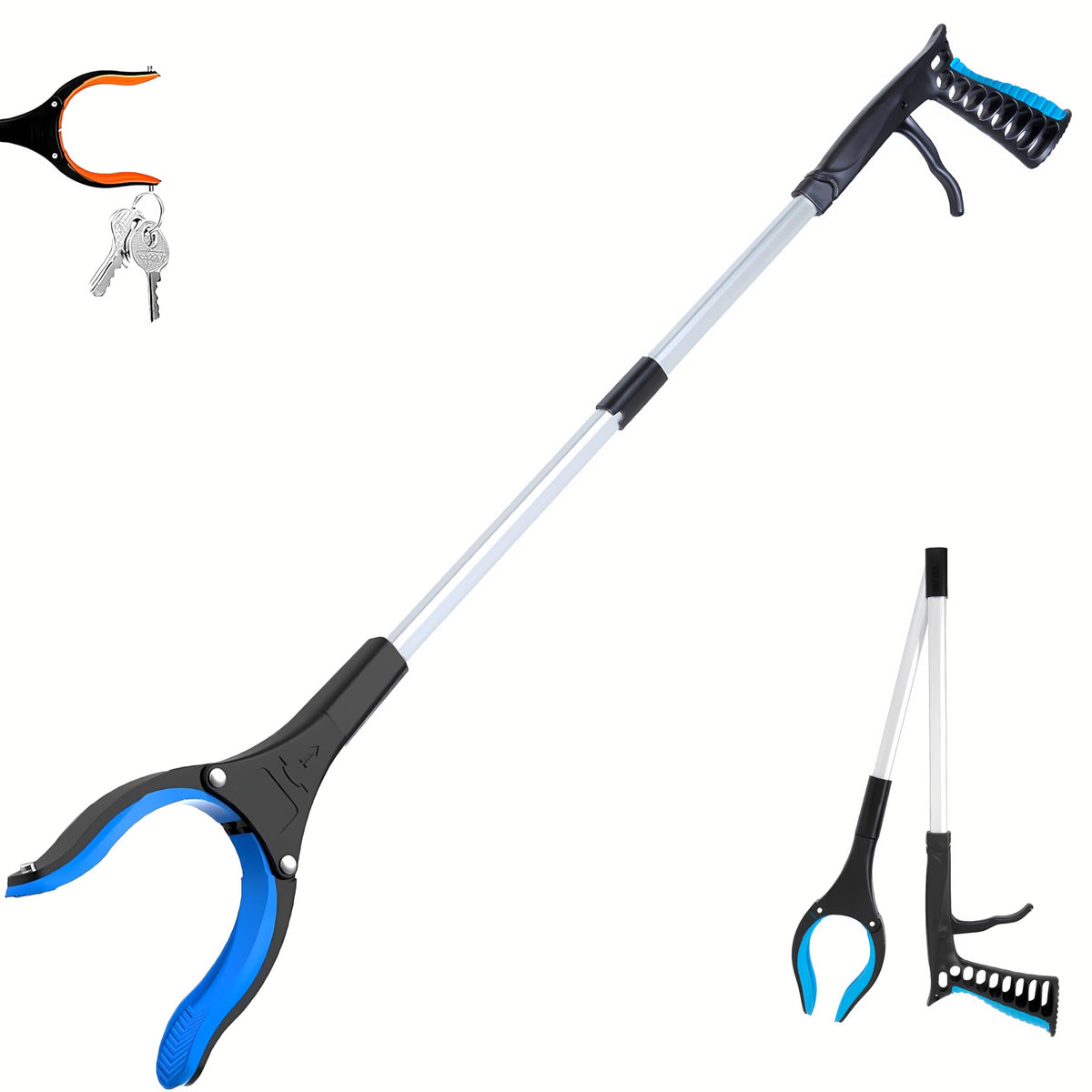 32-Inch Reacher Grabber with Rotating Jaw