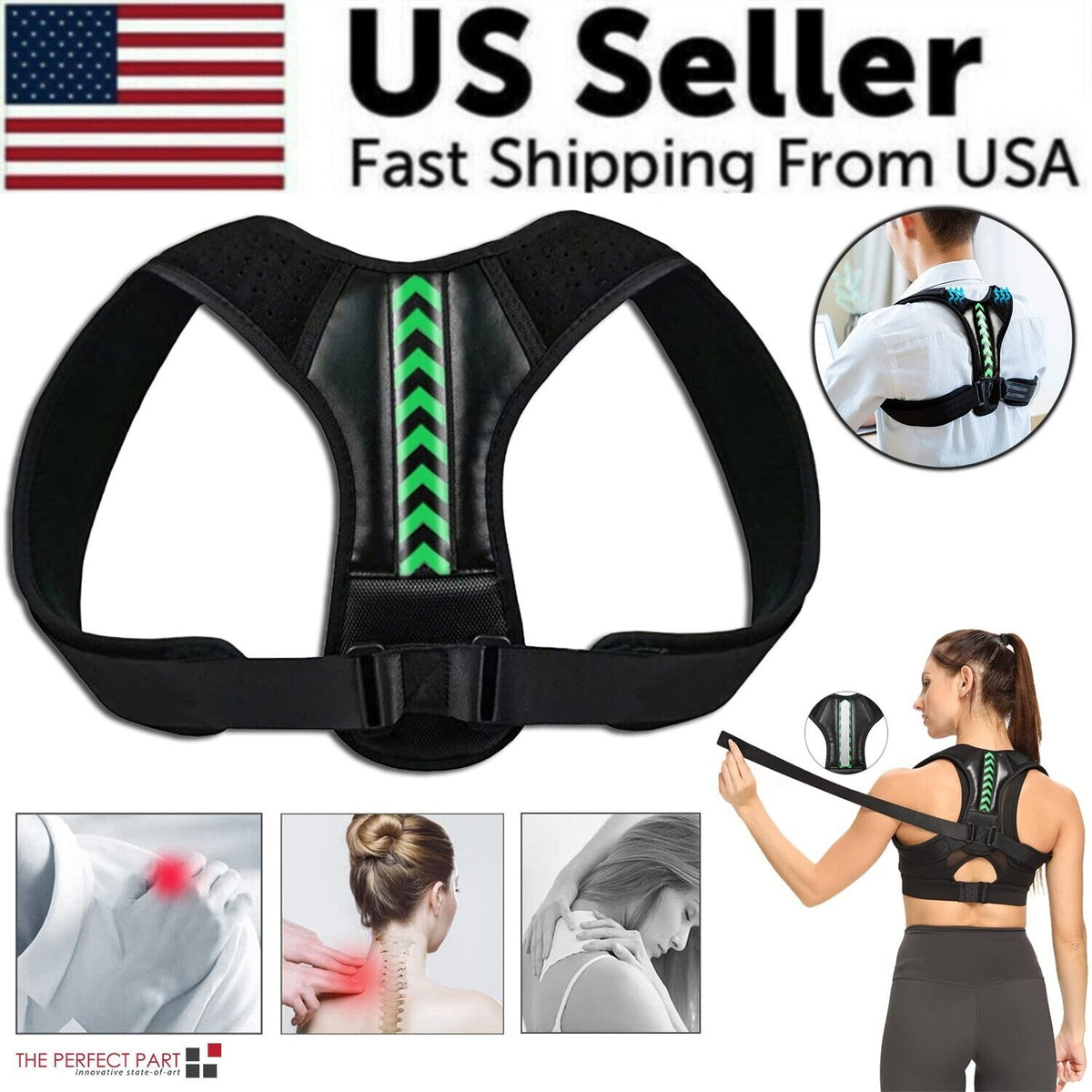 Adjustable Shoulder and Upper-Back Support
