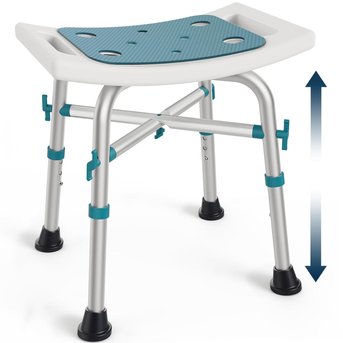 PELEGON Height-Adjustable Shower Chair